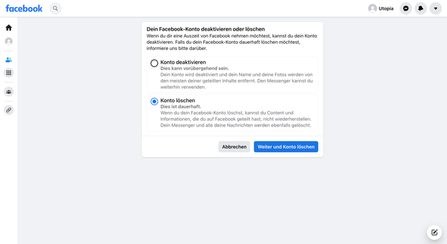 facebook-menue-deaktivieren-und-loeschen-facebookcom-screenshot-230126_download Facebook Menü: "Deaktivieren und Löschen"