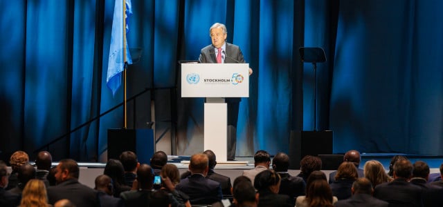 António Guterres an Student:innen: "Ihr habt die Fäden in der Hand. Arbeitet nicht für Klima-Zerstörer"