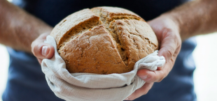 Jeden Tag Brot essen