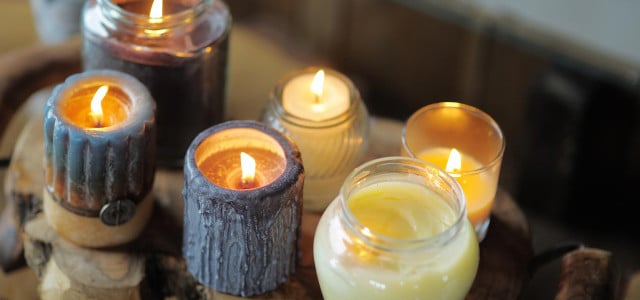 Statt Teelichter in Aluminium: Kerzen in Gläsern
