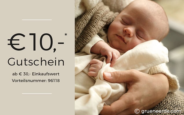 Grüne Erde Gutschein Baby Tragetuch