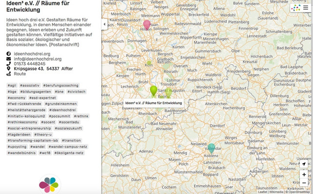 auf-der-karte-von-morgen-zeigen-farbige-bluetenblaet-karte-von-morgenutopia-191116_download Auf der Karte von morgen zeigen farbige Blütenblätter die Positivfaktoren an.