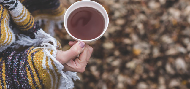 Öko-Test Wohlfühltees Frau Hand Tee Tasse