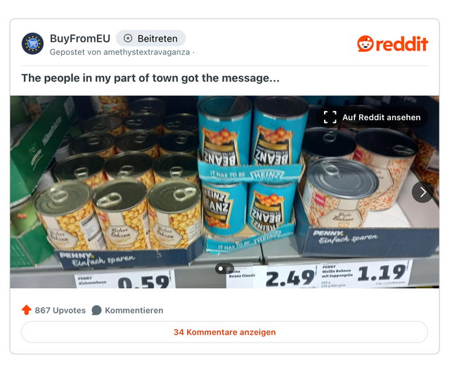 Umgedrehte US-Produkte Umgedrehte US-Produkte