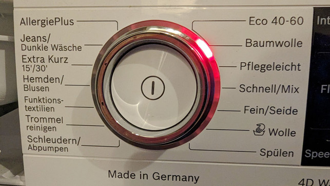 one-click-down2-bw Wer die Waschtemperatur herunterschaltet, spart viel Strom.