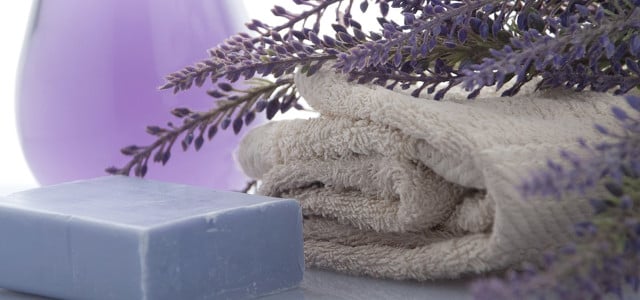 Bad Seife Handtuch Lavendel