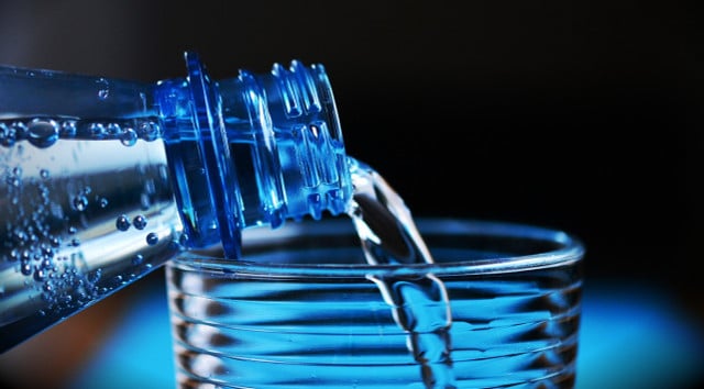 You should avoid water from plastic bottles.