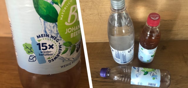 Mehrweg-Pfandflasche aus Plastik