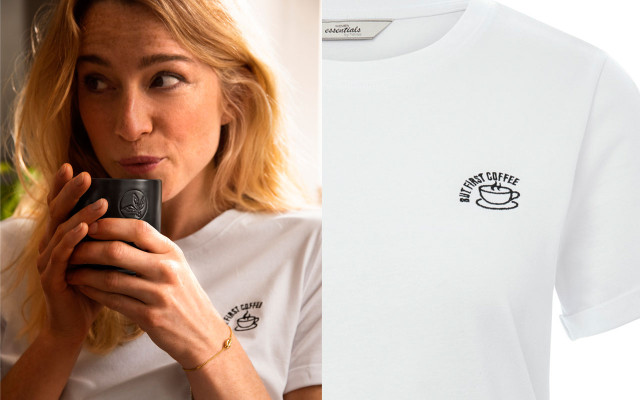Tshirt-Tchibo-Kaffee Tchibo Biobaumwolle T-shirt Kaffee
