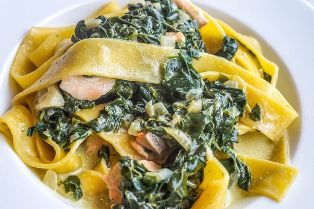 The oxalic acid content decreases in creamed spinach.