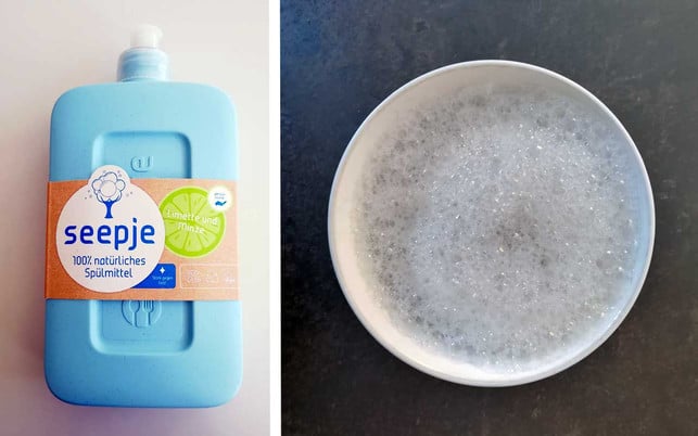 Seepje im Test: Wie gut ist das Öko-Spülmittel? schaum Seepje test schaum dm spülmittel