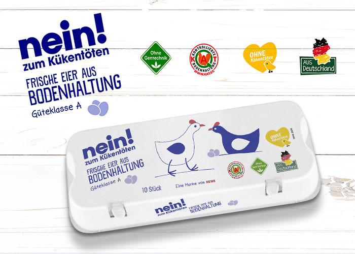 REWE Group News REWE Eier Eigenmarken ohne Kükentöten