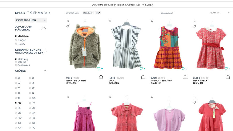 Luxus Second Hand Kinder Online Shop Fotos