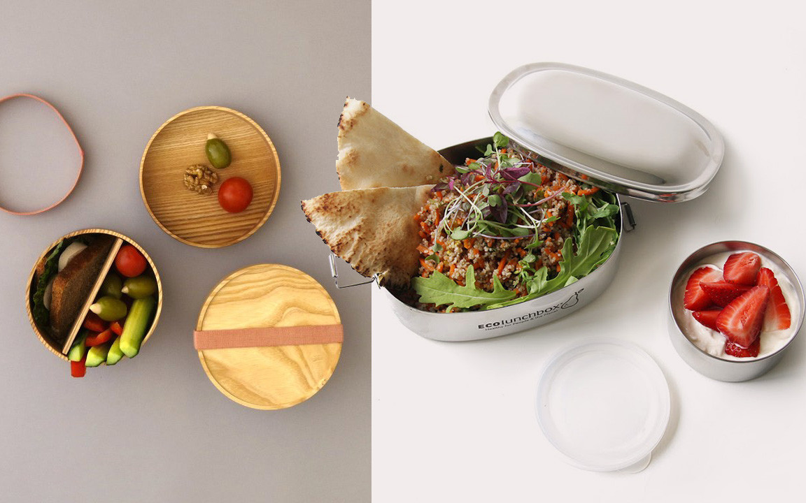 Lunchbox Brotdose aus Edelstahl Wiederverwendbarer rechteckig Dose Lebensmittel 
