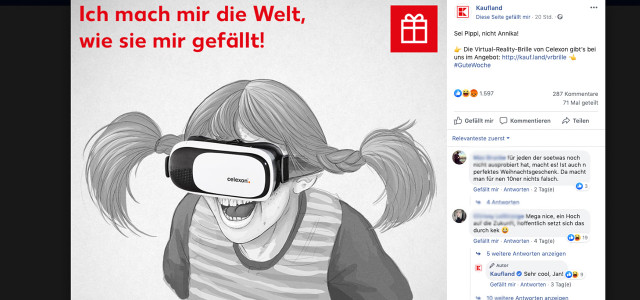 Pippi Werbung Kaufland VR-Brillen
