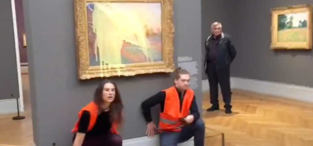 Letzte Generation attackiert Monet-Gemälde - Besucher:innen um Mithilfe gebeten