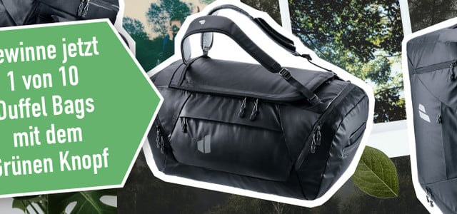 deuter Duffel Bags mit dem Grünen Knopf gewinnen