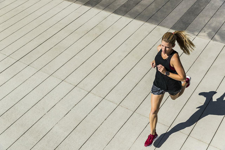 Exercising in hot weather can lead to heat exhaustion.