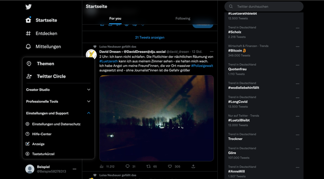 das-twitter-menue-einstellungen-und-support-twittercom-screenshot-230114_download Das Twitter Menü "Einstellungen und Support".