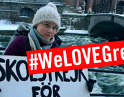 Schüler und Schülerinnen unterstützen Greta Thunberg