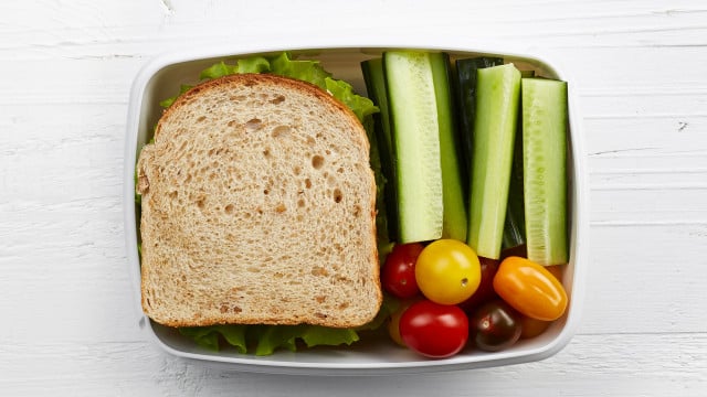 Healthy lunch box brotdose füllen