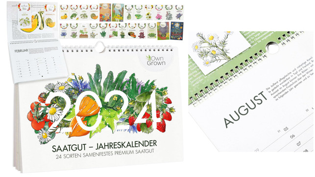 nachhaltige-kalender-2024-saatgut2024 Die schönsten nachhaltigen Kalender 2024