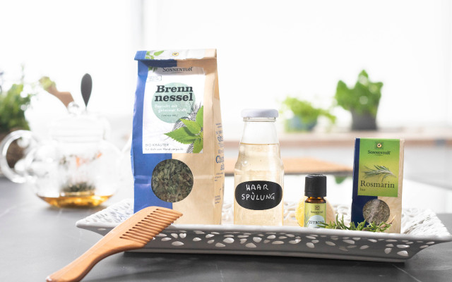 Haarspülung Sonnentor Brennnessel Haarspülung Naturkosmetik