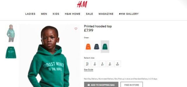 H&M Werbung Rassismus