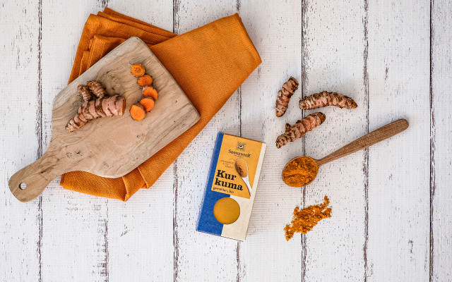 Sonnentor Kurkuma starke Abwehrkräfte Tee Gewürze Herbst Winter