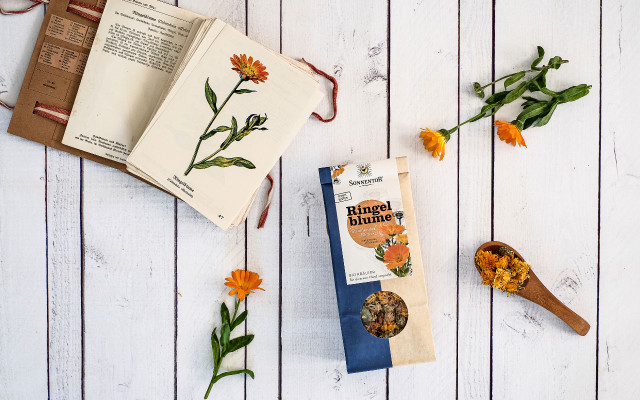 Sonnentor Ringelblume Naturapotheke Tee Gewürze Herbst Winter
