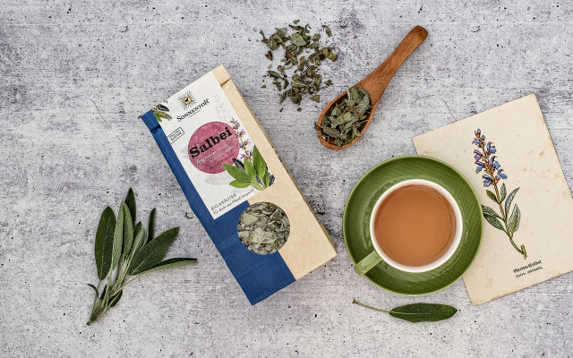 Sonnentor Salbei Salbeitee Gurgeln Mittel gegen Halsweh Naturapotheke Tee Gewürze Herbst Winter