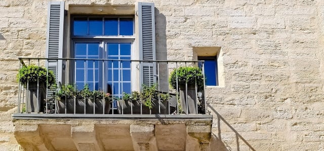 Balkon im Frühling