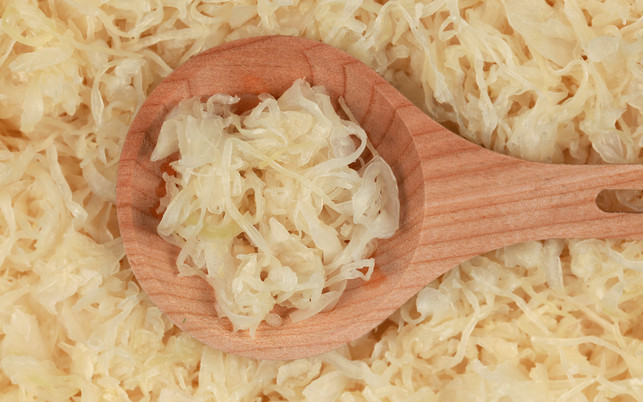 Sauerkraut Verwende Bio-Sauerkraut.