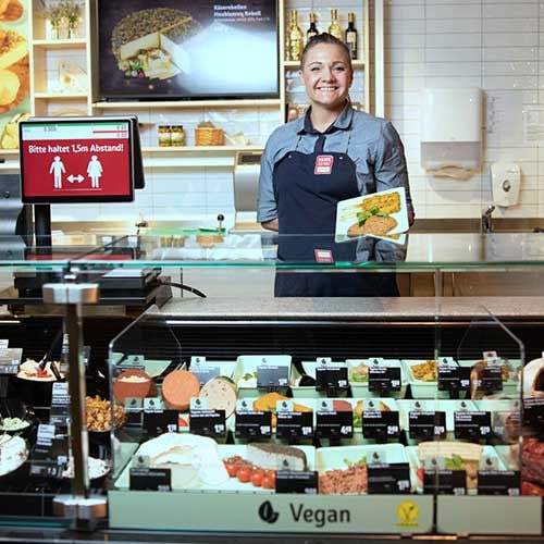 vegane Bedientheke REWE