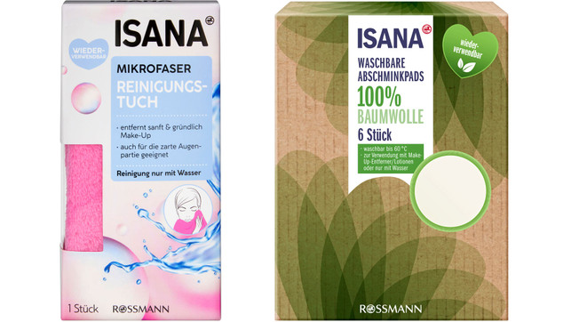 Reinigungstuch waschbare Abschminkpads ISANA ROSSMANN Reinigungstuch waschbare Abschminkpads ISANA ROSSMANN