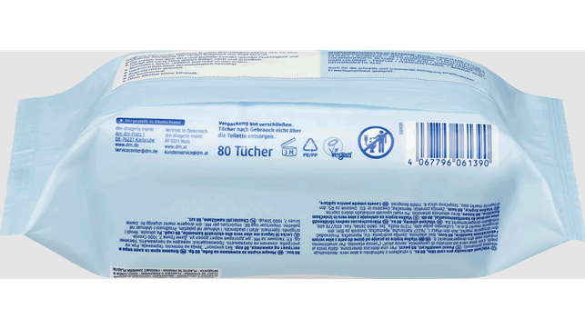 dm_babylove_feuchte_Waschlappen_1920x1080 Achte auf die Entsorgungshinweise der Verpackung.