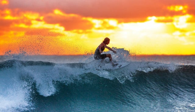 In hot weather, water sports are ideal.