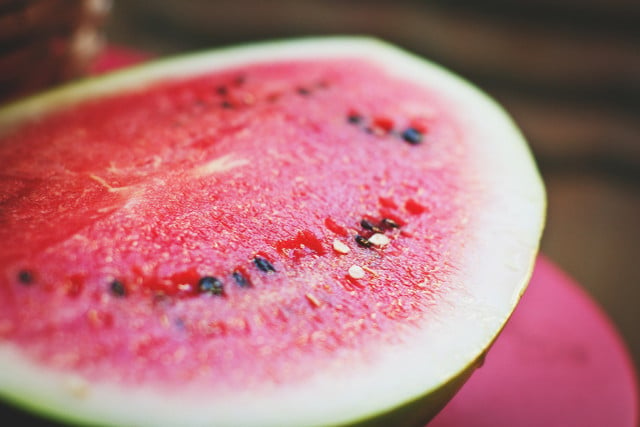Watermelon makes melon punch extra juicy.