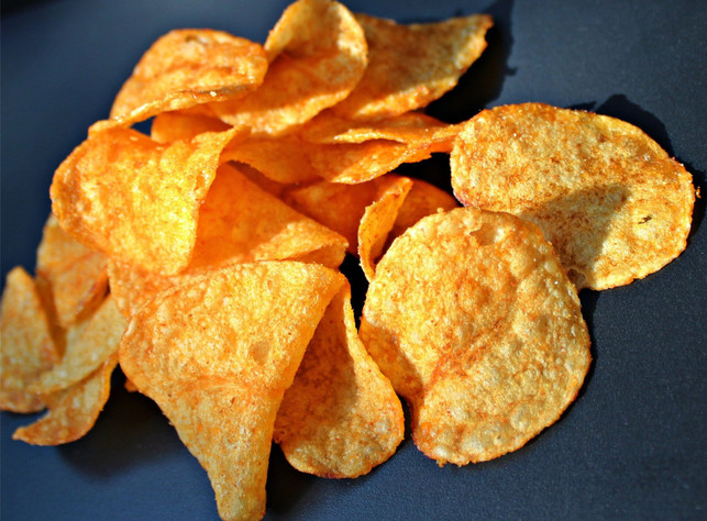 Avoid chips if you have burned the palate.