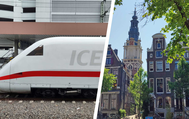 Per Zug nach Schottland – der Rückflug war anstrengender Die erste Etappe nach Amsterdam legten wir im ICE zurück.