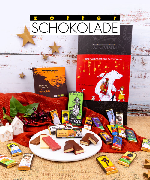 Zotter weihnachtliches Schoko-Geschenkset