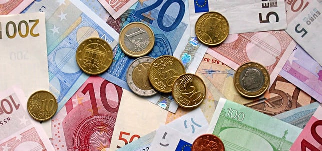 Geld Euro Münzen Scheine Geld Euro Münzen Scheine