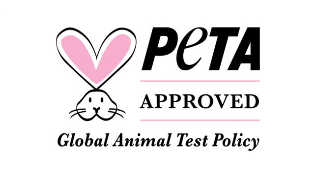 PETA Approved Global Animal Test Policy Logo PETA Approved Global Animal Test Policy Logo
