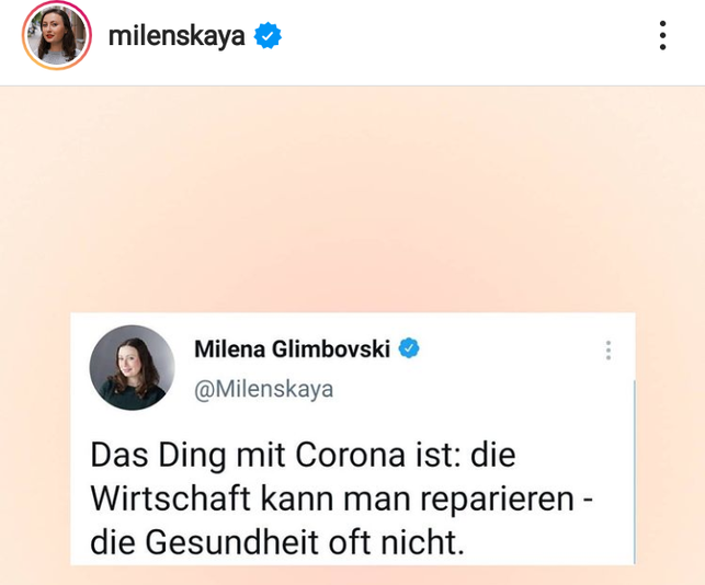 milena-glimbovski-spricht-sich-auch-politisch-in-s-milenskaya-instagram-220428_download Milena Glimbovski spricht sich auch politisch in Sachen Nachhaltigkeit aus.