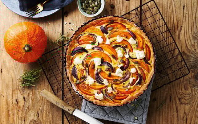 Quiche mit Kürbis Quiche mit Kürbis