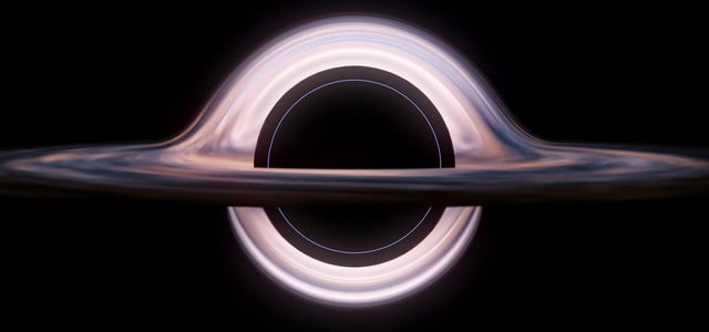 Ein schwarzes Loch im Weltall