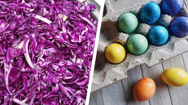 Ostereier natürlich färben mit Rotkohl und Co. Ostereier natürlich färben mit Rotkohl und Co.