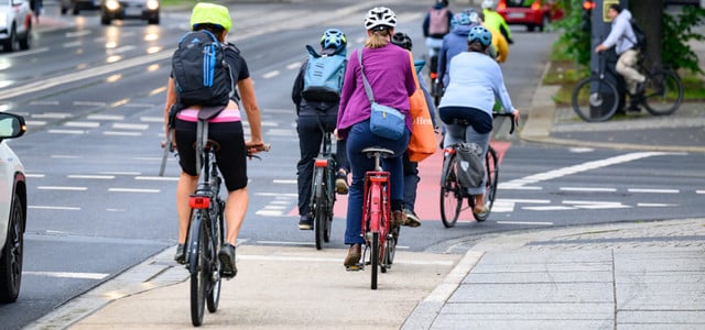 Radwege in Städten