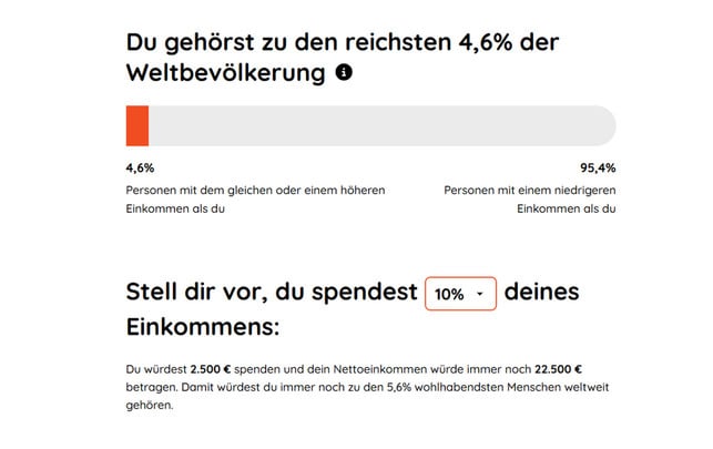 Wie reich bin ich? Mit Online-Rechner Einkommen und Vermögen vergleichen Wie reich bin ich?