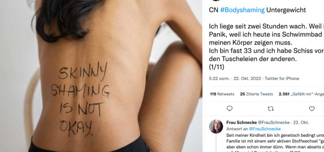 Twitter-Userin bewegt mit Bodyshaming-Thread zu Untergewicht